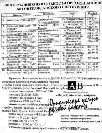Адвокат по семейным делам Донецк юристы Воробьев и партнеры